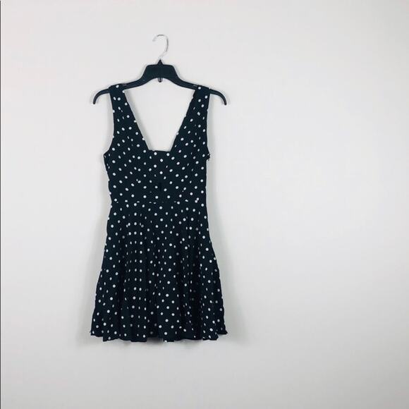 Polka Dot Dress Black and White Cutout - Picture 6 of 7